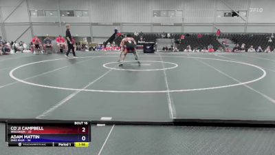 120 lbs Placement Matches (8 Team) - Co`ji Campbell, Wisconsin vs Adam Mattin, Ohio Blue