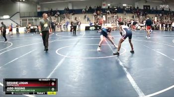 112 lbs Cons. Round 2 - Judd Riggins, Michigan West Wrestling Club vs Deshine Logan, Pontiac Elite