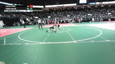 120 lbs Cons. Round 6 - Jacob Puma, BKV1 vs Teige Haller, WAD1