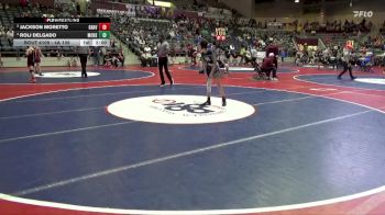 4A 106 lbs Cons. Semi - Roli Delgado, MAUMELLE CHARTER HIGH SCHOOL vs Jackson Moretto, GRAVETTE HIGH SCHOOL