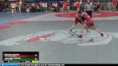 D 2 120 lbs Cons. Round 5 - Armando Ramos, Belle Chasse vs Nathan Hester, Archbishop Rummel