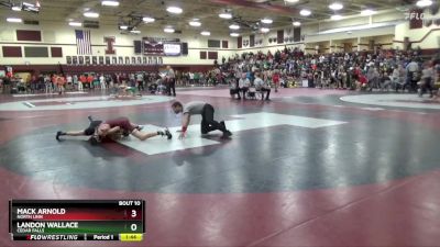 JV-3 lbs Quarterfinal - Landon Wallace, Cedar Falls vs Mack Arnold, North Linn