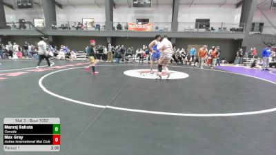 285 lbs Champ. Round 1 - Manraj Sahota, Canada vs Max Gray, Askeo International Mat Club