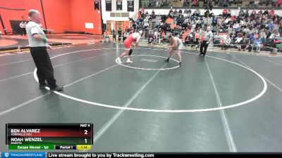 220 lbs Semifinal - Ben Alvarez, YORKVILLE (HS) vs Noah Wenzel, DAKOTA