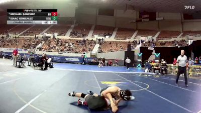 132-D2 Champ. Round 1 - Isaac Gonzalez, Desert Edge High School vs Michael Sanchez, Maricopa High School