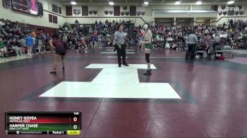 140 lbs Cons. Round 1 - Honey Govea, Waterloo West vs Harper Chase, Iowa City West