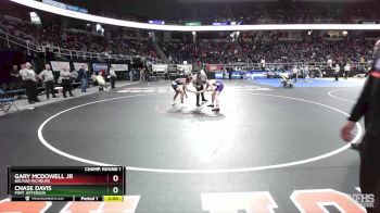 II-110 lbs Champ. Round 1 - Gary McDowell Jr, Bolivar-Richburg vs Chase Davis, Port Jefferson