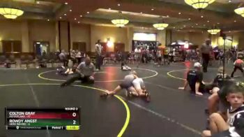 80 lbs Round 3 (4 Team) - Colton Gray, MO Outlaws vs Rowdy Angst, SEMO Indians