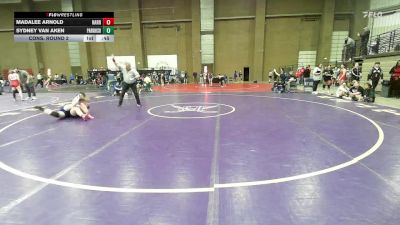 140 lbs Cons. Round 2 - Sydney Van Aken, Park Hill South vs Madalee Arnold, Harrah