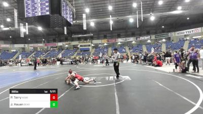 88 lbs Semifinal - Paxton Terry, Nebraska Boyz vs Jace Hauan, Bear Cave WC