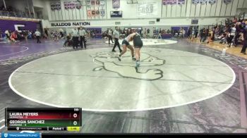 155 lbs Champ. Round 2 - Georgia Sanchez, Chiawana vs Laura Meyers, Hermiston