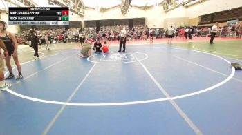 108-H lbs Consi Of 16 #2 - Niko Raggazzone, Seagull Wrestling Club vs Nick Sackaris, Long Beach