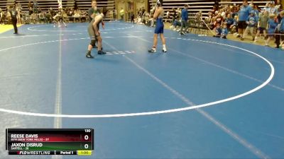 130 lbs Semis (4 Team) - Reese Davis, NYM (New York Mills) vs Jaxon Disrud, Sartell