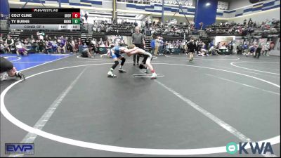 73 lbs Consi Of 4 - Colt Cline, Grover Rains Wrestling Club vs Ty Burns, Morrison Takedown Club