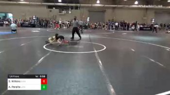 40 lbs Quarterfinal - Shaylie Wilkins, Socal Grappling Club vs Anaiah Peralta, Lockjaw WC