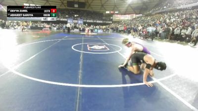 Boys 4A 190 lbs Cons. Round 2 - Abhijeet Saroya, Kentwood vs Devyn Zurel, Lake Stevens