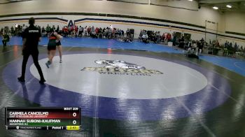 123 lbs Cons. Semi - Carmela Cancelmo, East Stroudsburg University vs Hannah Suboni-Kaufman, Augustana (IL)