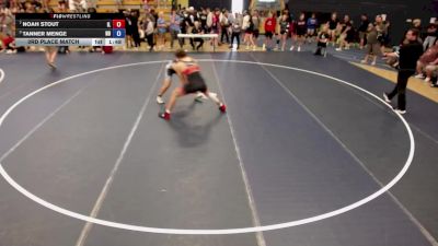 190 lbs 3rd Place Match - Noah Stout, IL vs Tanner Menge, ND