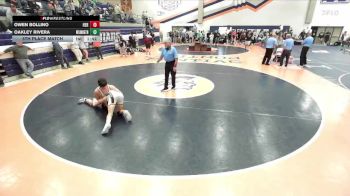 150 lbs 5th Place Match - Owen Bollino, Herscher vs Oakley Rivera, Wilmington