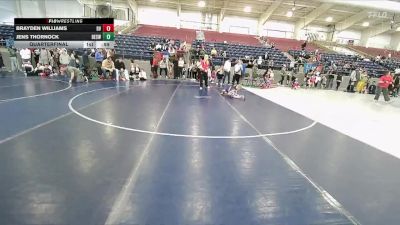 48 lbs Quarterfinal - Brayden Williams, Relentless Wrestling vs Jens Thornock, Box Elder Stinger Wrestling