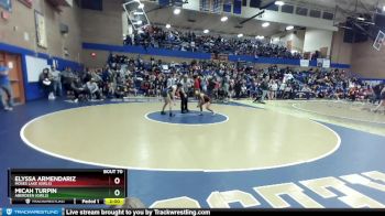 100lbs Champ. Round 1 - Elyssa Armendariz, Moses Lake (Girls) vs Micah Turpin, Aberdeen (Girls)