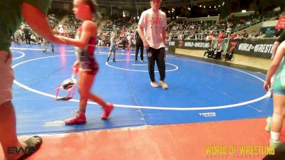 55 lbs Consi Of 8 #2 - Lilliana Linn, Viking Wrestling Club (IA) vs Harper Atkinson, Threestyle