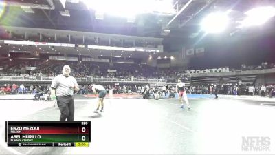 220 lbs Champ. Round 1 - Enzo Mezoui, Folsom vs Abel Murillo, Buhach Colony