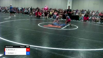 53 lbs Quarterfinal - Ty McMath, Team Barracuda Wrestling vs Demetrius Daniels Jr, Florida