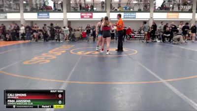 135-146 lbs Semifinal - Cali Simons, Heyworth vs Finn Janssens, Oswego Wrestling Club