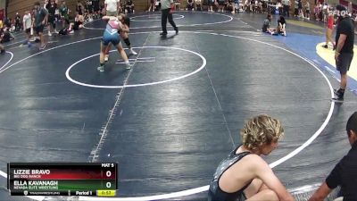 100 lbs Cons. Semi - Lizzie Bravo, Big Dog Ranch vs Ella Kavanagh, Nevada Elite Wrestling