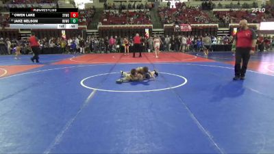 87 lbs Cons. Semi - Jake Nelson, Cody Wrestling Club vs Owen Lake, Spartan Youth Wrestling Club
