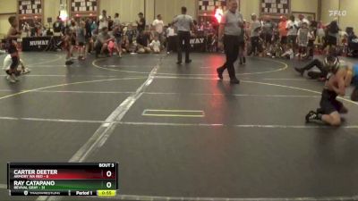 82 lbs Round 2 (4 Team) - Carter Deeter, Armory WA Red vs Ray Catapano, Revival Gray