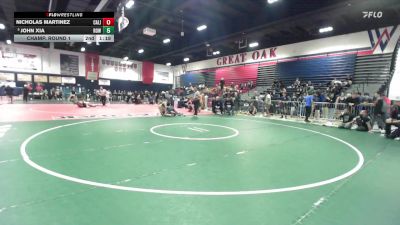 175 lbs Champ. Round 1 - John Xia, Rowland vs Nicholas Martinez, California (Whittier)
