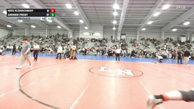 195 lbs 7th Place - Niko Kleinschmidt, WI vs Andrew Frost, NY