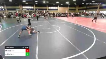 65 lbs Consi Of 8 #2 - Matthew Razo, Nevada Elite WC vs Justice Bransen Chung, Elite Wrestling