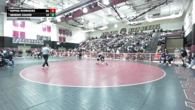 120 lbs Semifinal - Sophia Rodriguez, Walnut vs Genesis Chavez, Citrus Valley