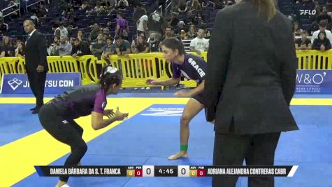 Adriana Alejandra Contreras Cabr vs Daniela Bárbara Da S. T. Franca 2025 Pan IBJJF Jiu-Jitsu No-Gi Championship