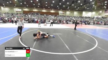 90 lbs Quarterfinal - Benjamin Accettola, MatTime vs Peyton Finch, Nevada Elite WC