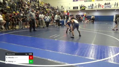 121 lbs Round Of 16 - Dominic Woods, Hempfield vs Aaron Wong, Norwin