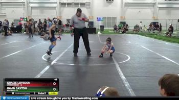 48 lbs Round 6 (8 Team) - Gavin Saxton, WV Wild vs Gracie Loysdon, Xtreme Team