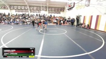 126 lbs Champ. Round 1 - Emma Loveless, Pima vs Andrea Reed, Page High School