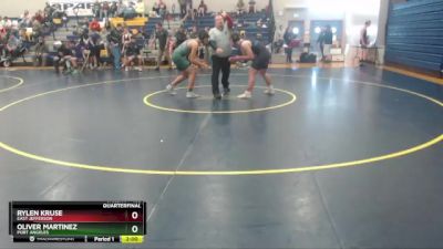 165 lbs Quarterfinal - Rylen Kruse, East Jefferson vs Oliver Martinez, Port Angeles