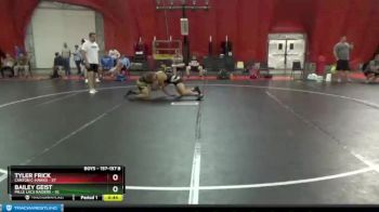 157-157 B Round 1 - Tyler Frick, Canton C-Hawks vs Bailey Geist, Mille Lacs Raiders