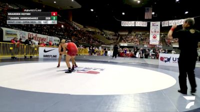 Open Men - 79 lbs Cons. Round 2 - Daniel Armendarez, Selma High School Wrestling vs Branden Huynh