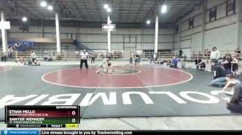 45 lbs Quarterfinal - Ethan Mello, Mountain Man Wrestling Club vs Sawyer Wemhoff, St. Maries Wrestling Club