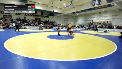135 lbs Consi Of 16 #1 - Anthony Cruz, Folsom vs Jack Olsen, Roseburg (OR)