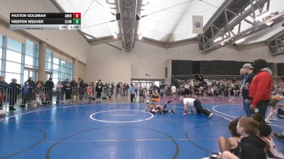 61 lbs Rr Rnd 2 - Paxton Goldman, American MMAW - ESC vs Weston Weaver, Clearview - ESC