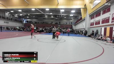 157 lbs Champ. Round 2 - Landyn Peacock, Monument Valley vs HADLEY PORTER, Mogollon