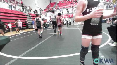 73 lbs Consi Of 8 #2 - Kylin Sanders, Standfast vs Louden Delk, Tuttle Wrestling