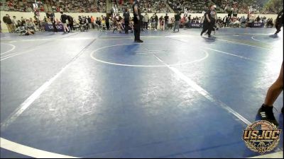 50 lbs Quarterfinal - Amavi Cline, Coweta Tiger Wrestling vs Raelynn Traweek, Mojo Grappling Academy